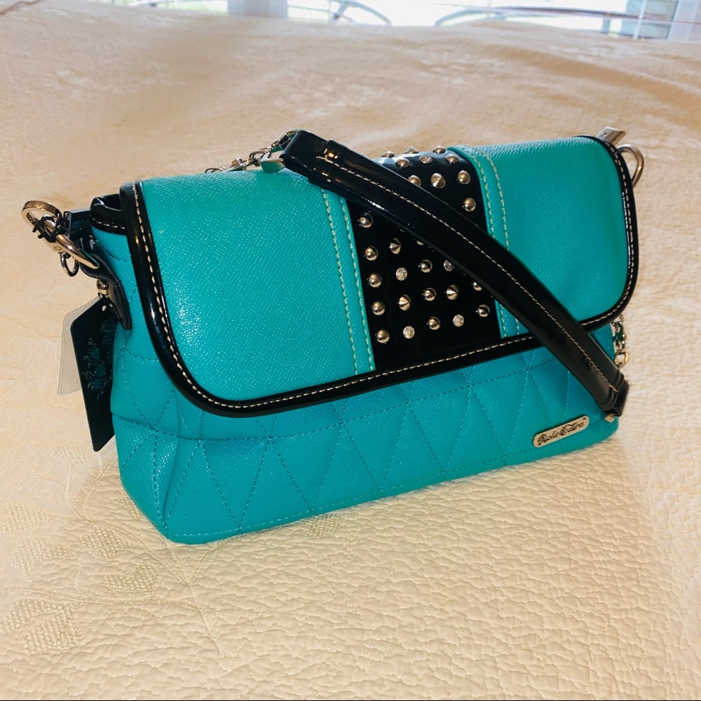 Rustic Coutures Turquoise Shoulder Bag